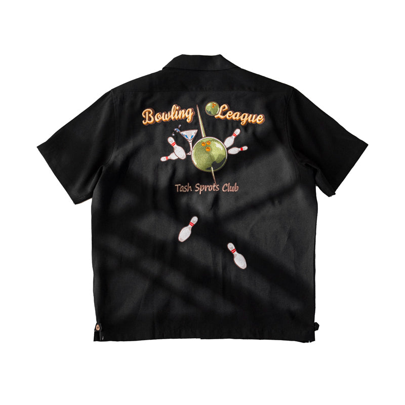 メンズ刺繍ボウリングシャツ – Crush on Retro