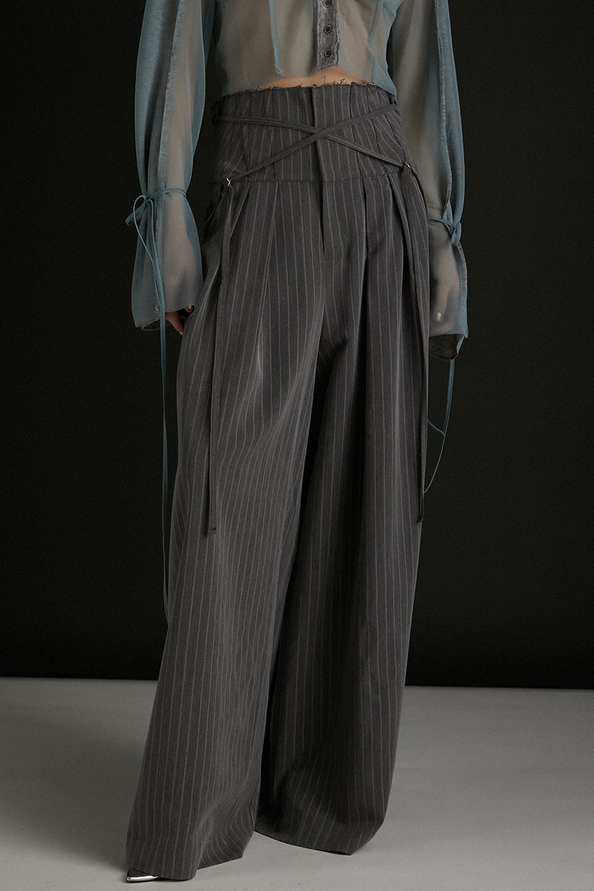 Striped Super Wide Pants