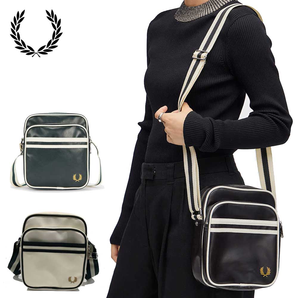 フレッドペリー バッグ FRED PERRY Classic Side Bag L8258 (D57:BLACK