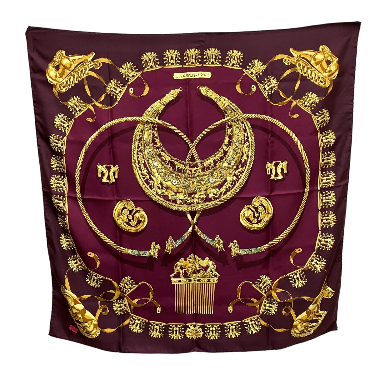 HERMES(エルメス) 黄金の騎士 LES CAVALIERS D'ORカレ90 バー