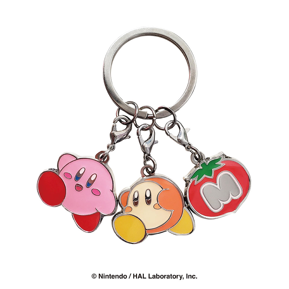 星のカービィ 3連キーリング（カービィ＆ワドルディ＆マキシムトマト