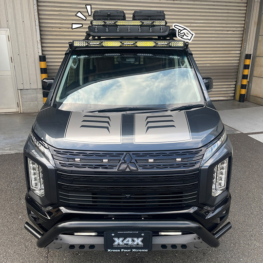 BUSTERSルーフラック専用】IPF642SD-40インチダブルロー＋専用