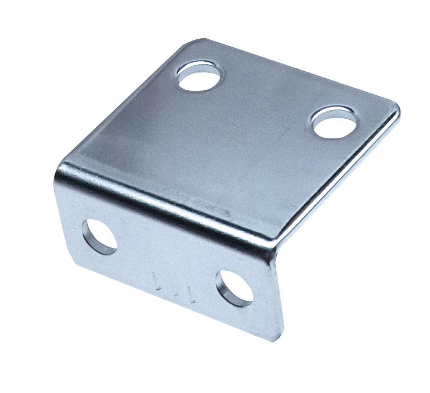 ジョイント金具不等辺アングルL型 クローム | 機械加工、鋳造・ロスト