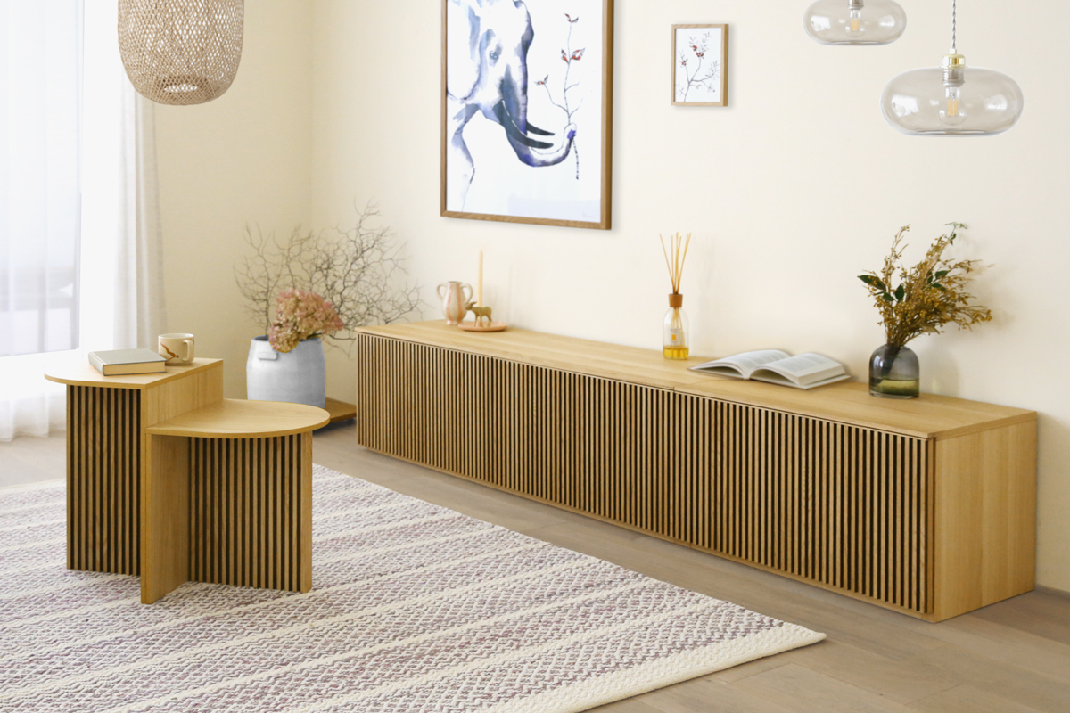 リブシリーズ H50サイドテーブル WALNUT (W40×D35×H50) 税込￥64,800