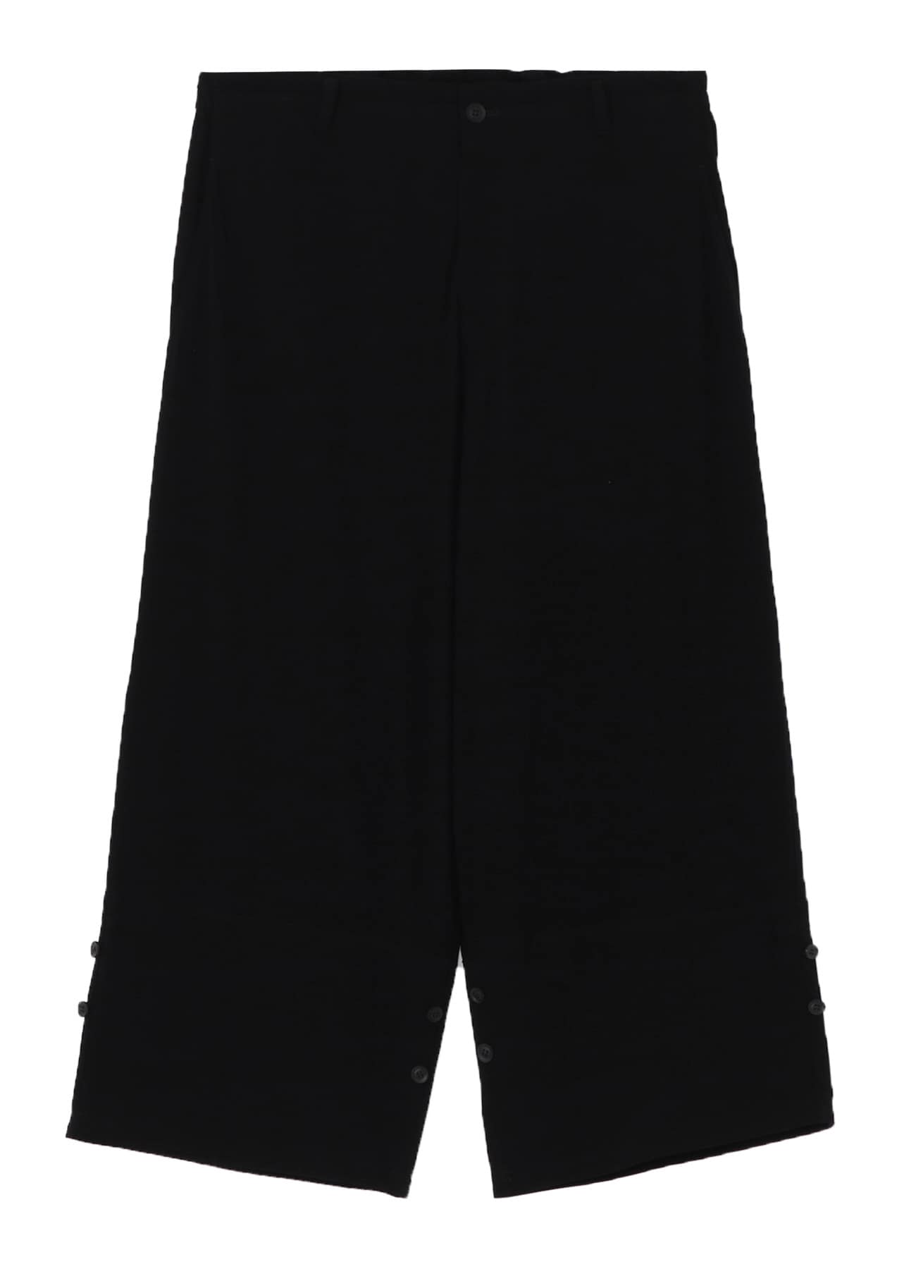 40/- HIGH TWISTED JERSEY TAB DETAIL PANTS(M Black): Yohji Yamamoto