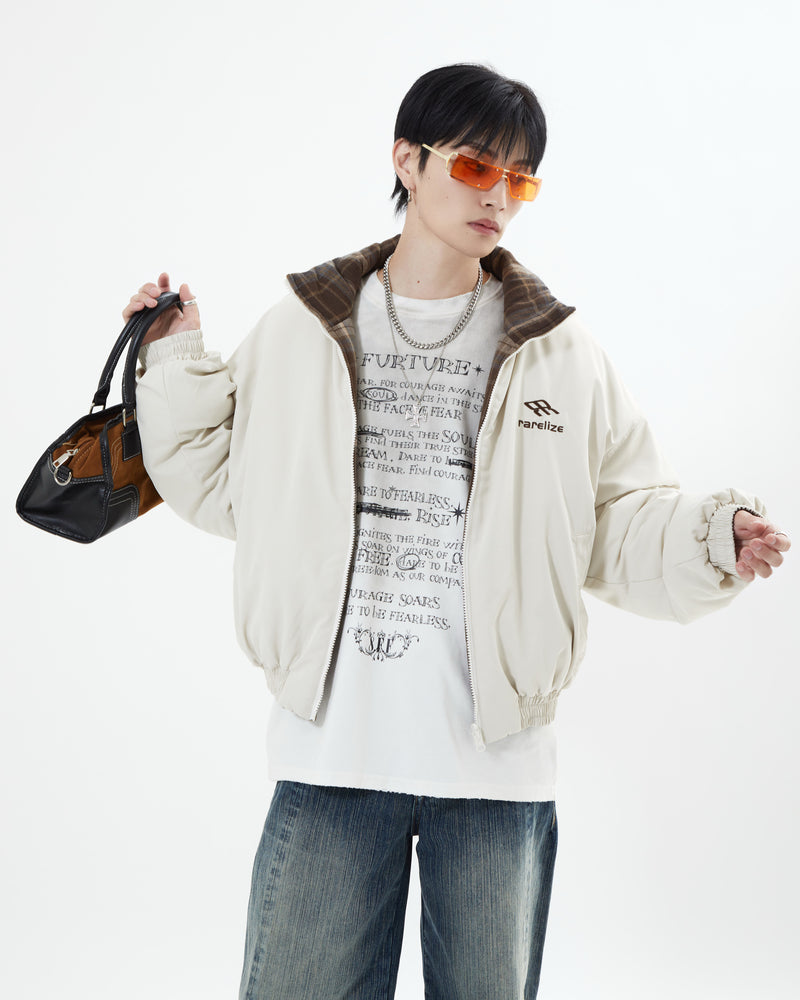 10日以内お届け】リバーシブルチェックアウター L2142