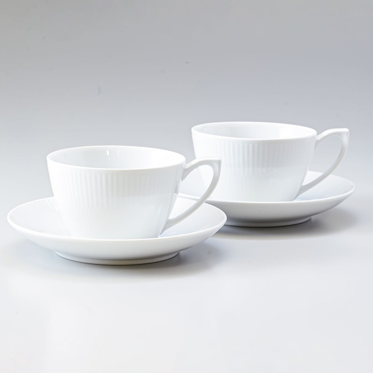 楽天市場】2客セット ロイヤルコペンハーゲン ホワイトフルーテッド