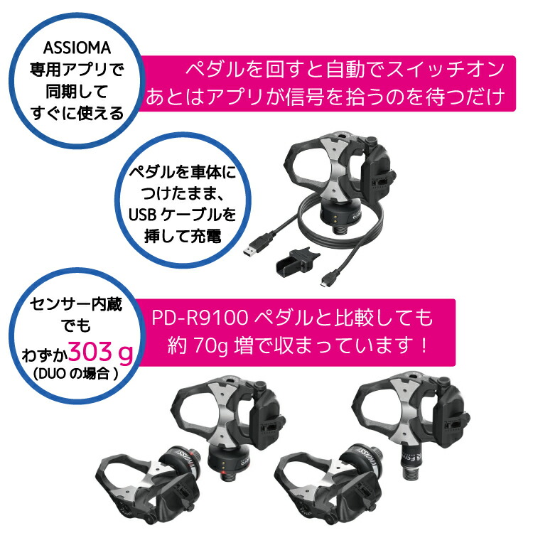 楽天市場】Favero ファベロ ASSIOMA UNO パワーメーター ペダル 片側