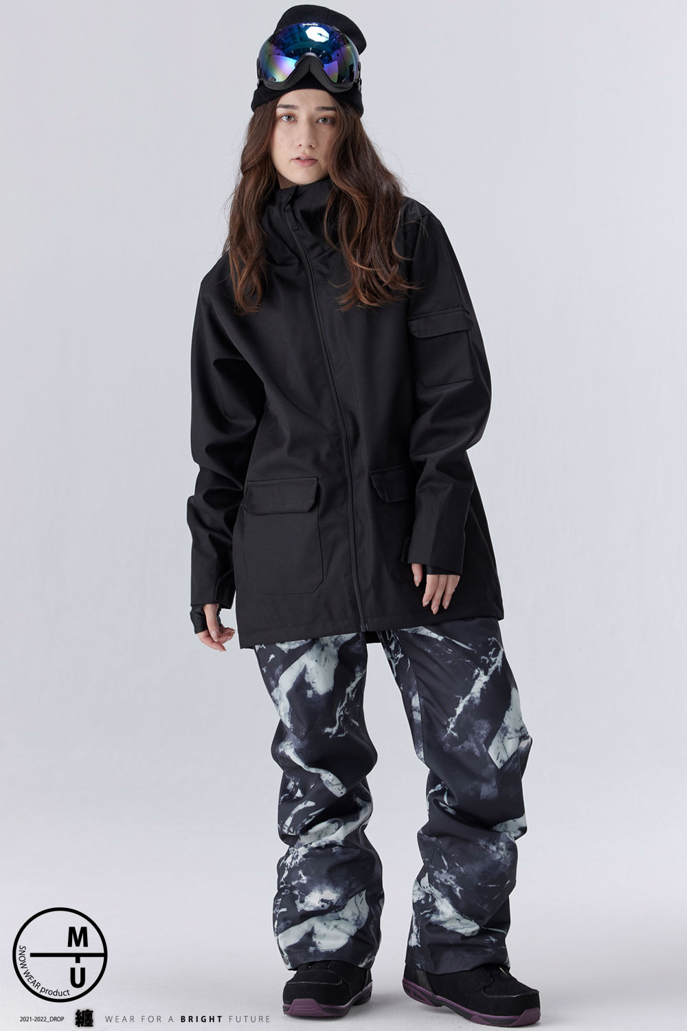 楽天市場】スノーボード ウェア レディース 上下セット スノボウェア