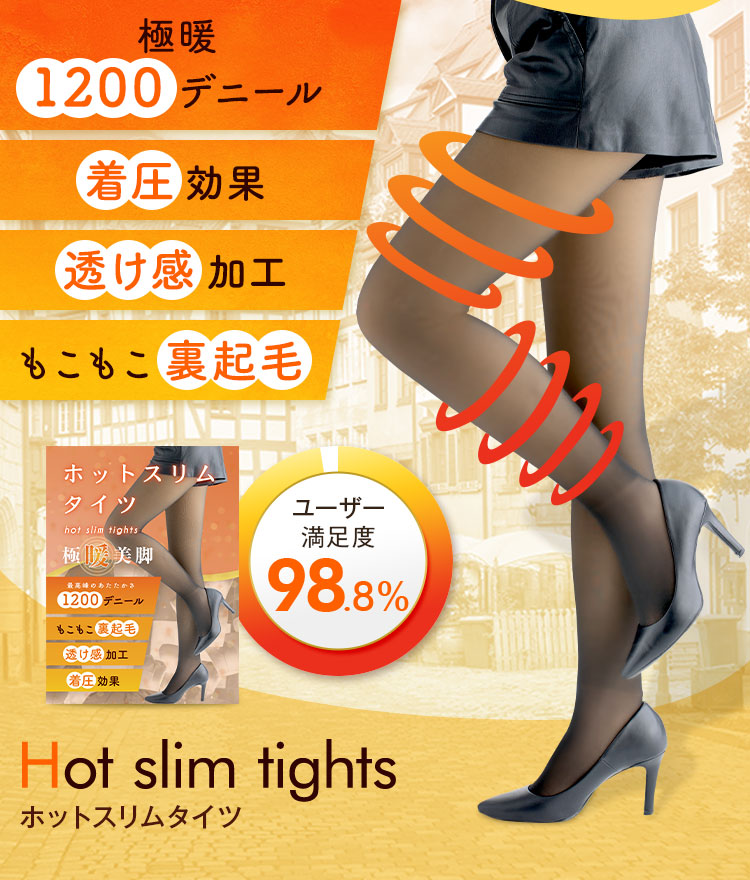 楽天市場】極暖 裏起毛 ホットスリムタイツ hotslimtights HOTSLIM