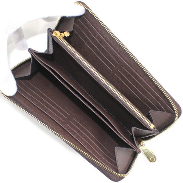 楽天市場】ルイヴィトン ラウンドファスナー長財布 ダミエ 茶 ブラウン