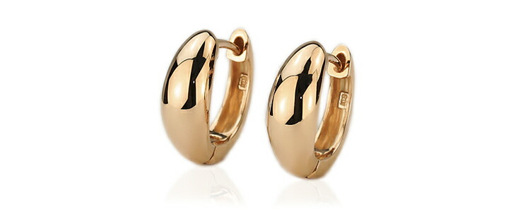 楽天市場】K18ピンクゴールド中折れ式フープピアス(11mmスピンドル)(18