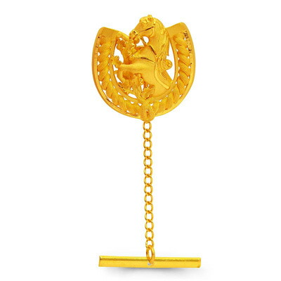 楽天市場】純金 タイタック ネクタイピン ホース 馬 蹄鉄 メンズ 男性