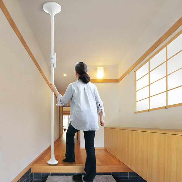 楽天市場】手すり つかまりポール 丸型 介護用品 突っ張り 工事不要