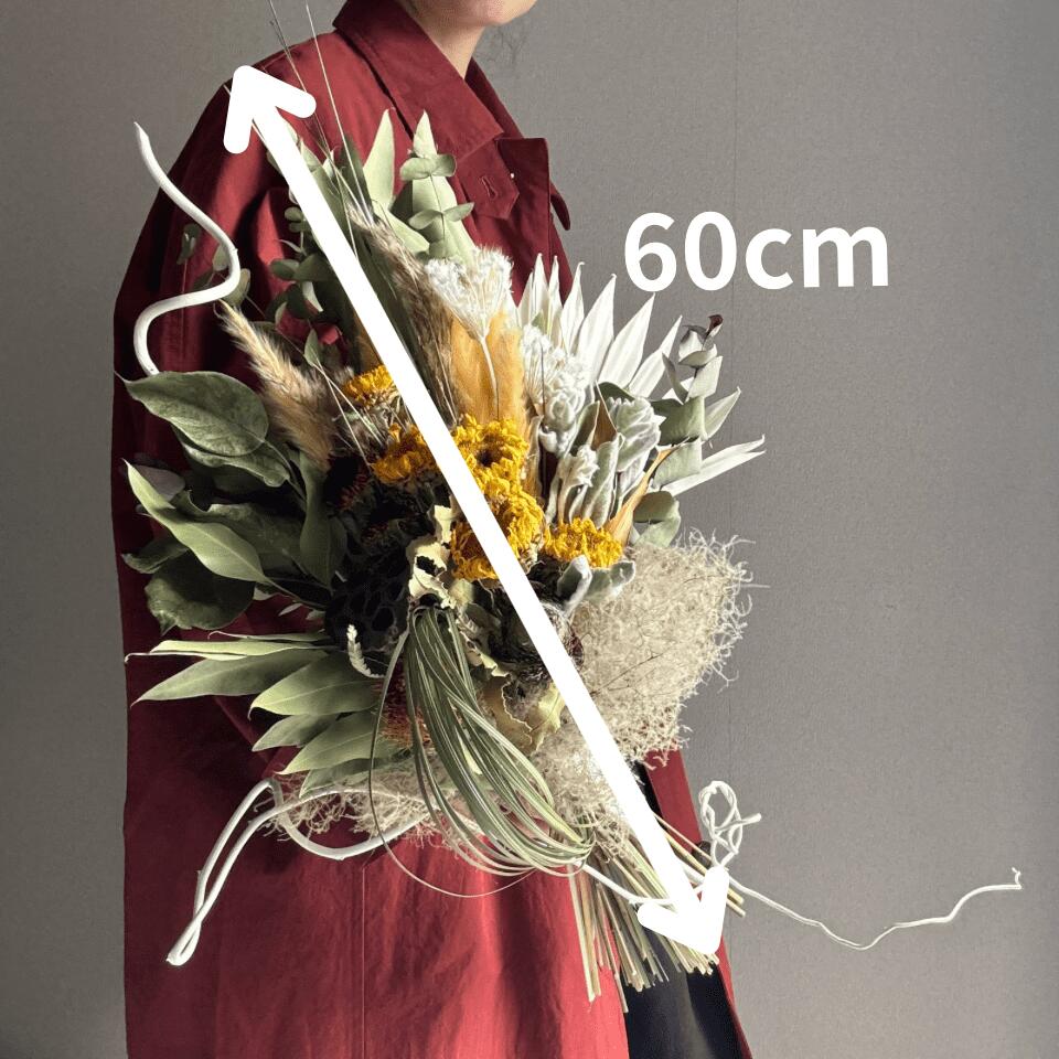 特大スワッグ アーチ風 ドライフラワー ウォールオブジェ 特大スワッグ