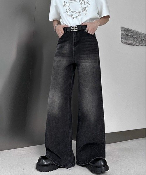 CERCA｜NOWLE/(M)Y2K ブラック ヴィンテージ ウォッシュ フレア デニム