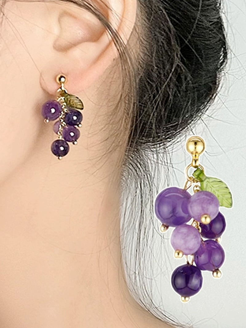 楽天市場】ぶどう（ピアス｜レディースジュエリー・アクセサリー