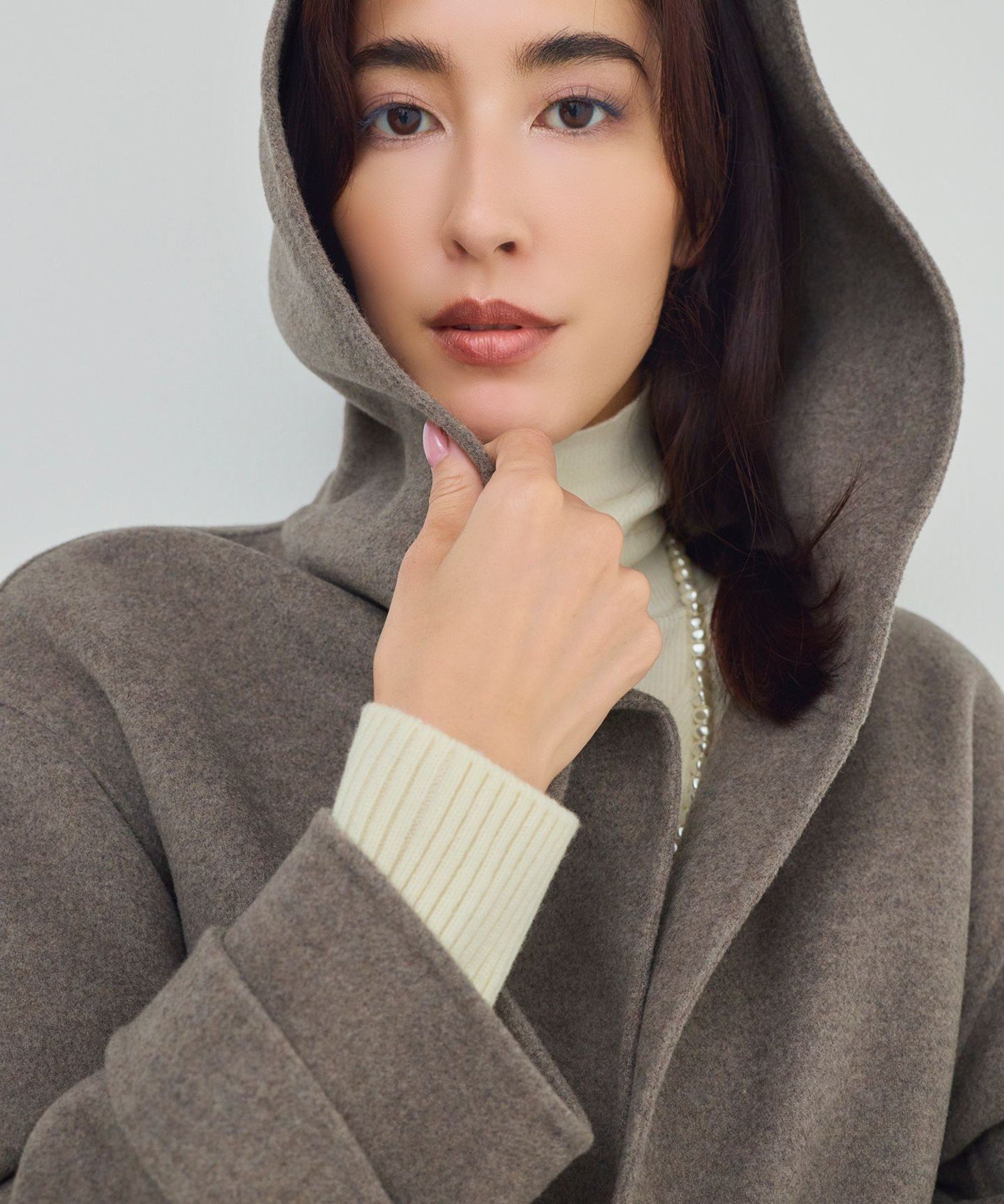 23区｜【滝沢眞規子さん着用/VERY掲載】MANTECOPureリバー フード