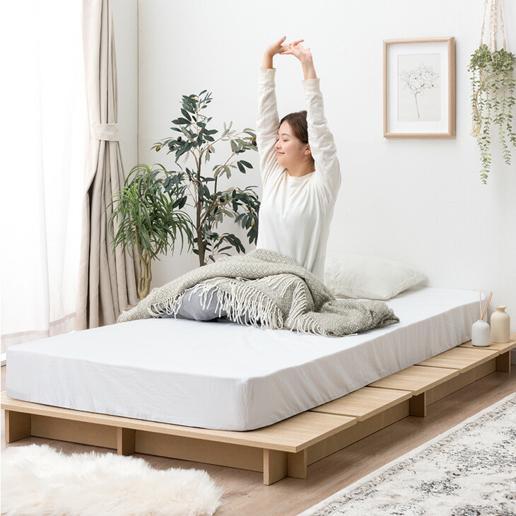 楽天市場】〈超スピード組立〉 ステージベッド ベッドフレーム 単品