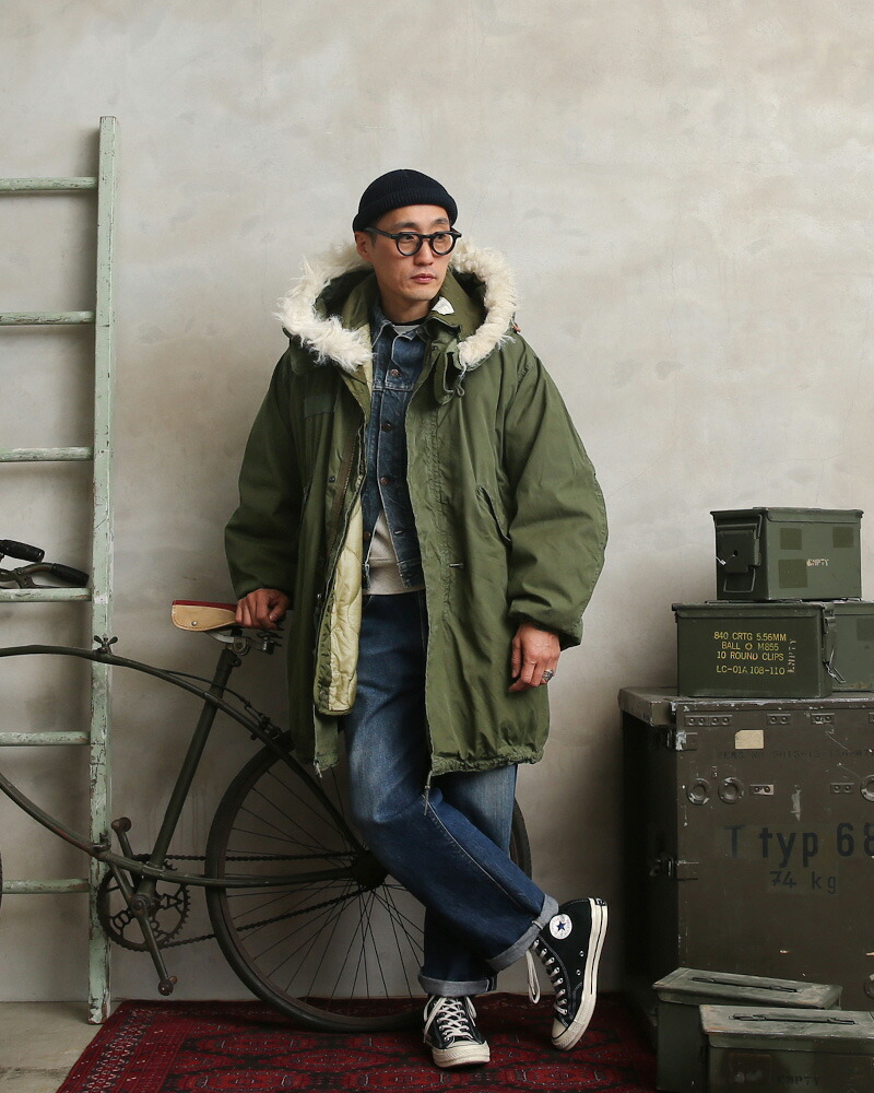 楽天市場】希少 実物 USED 米軍 M-65 フィッシュテールパーカー フル