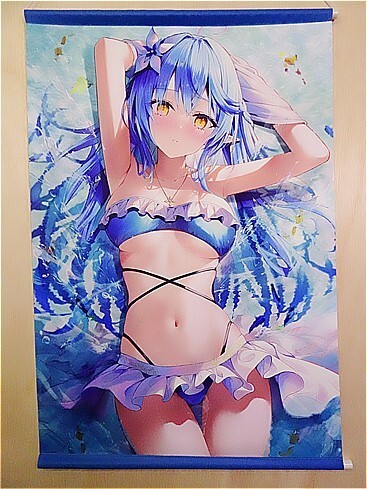 リン☆ユウ先生による雪花ラミィ 等身大タペストリー【雪花ラミィママ