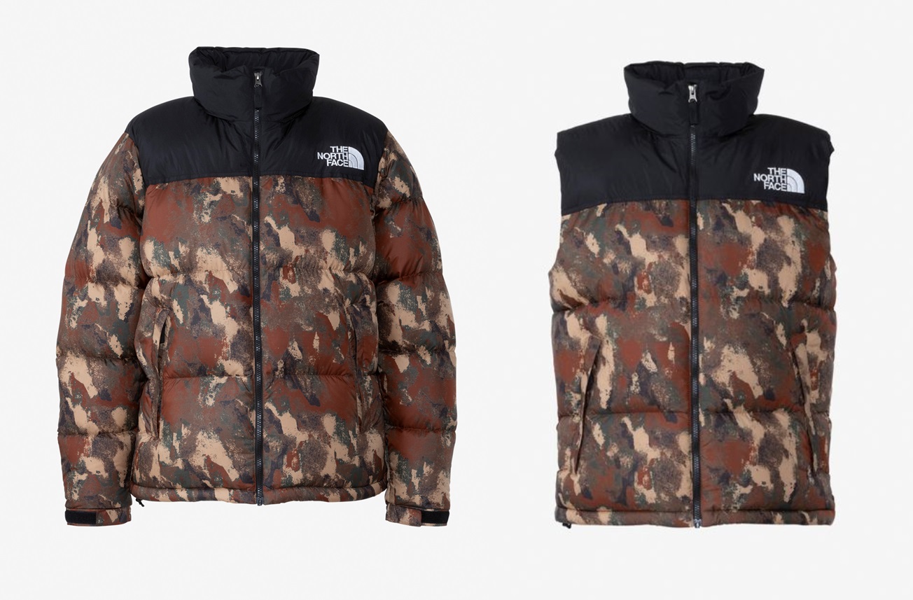 枯葉＆紅葉がモチーフの「秋のカモフラ柄」。今季のヌプシ、激アツ