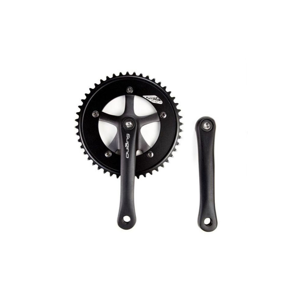 Sugino Pista Crankset black - 48x17