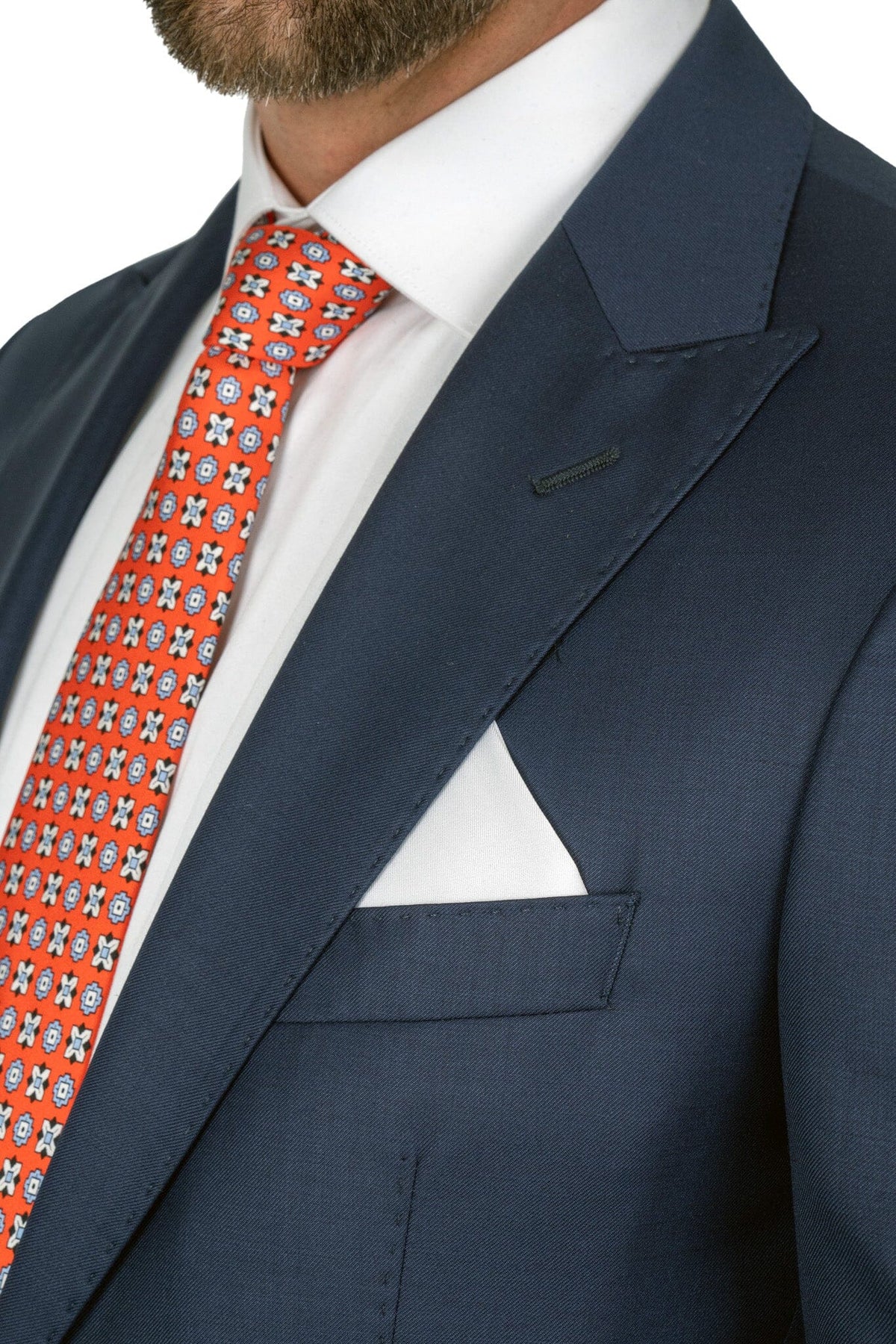 Cosiani Navy S. 180's Wool & Silk Suit