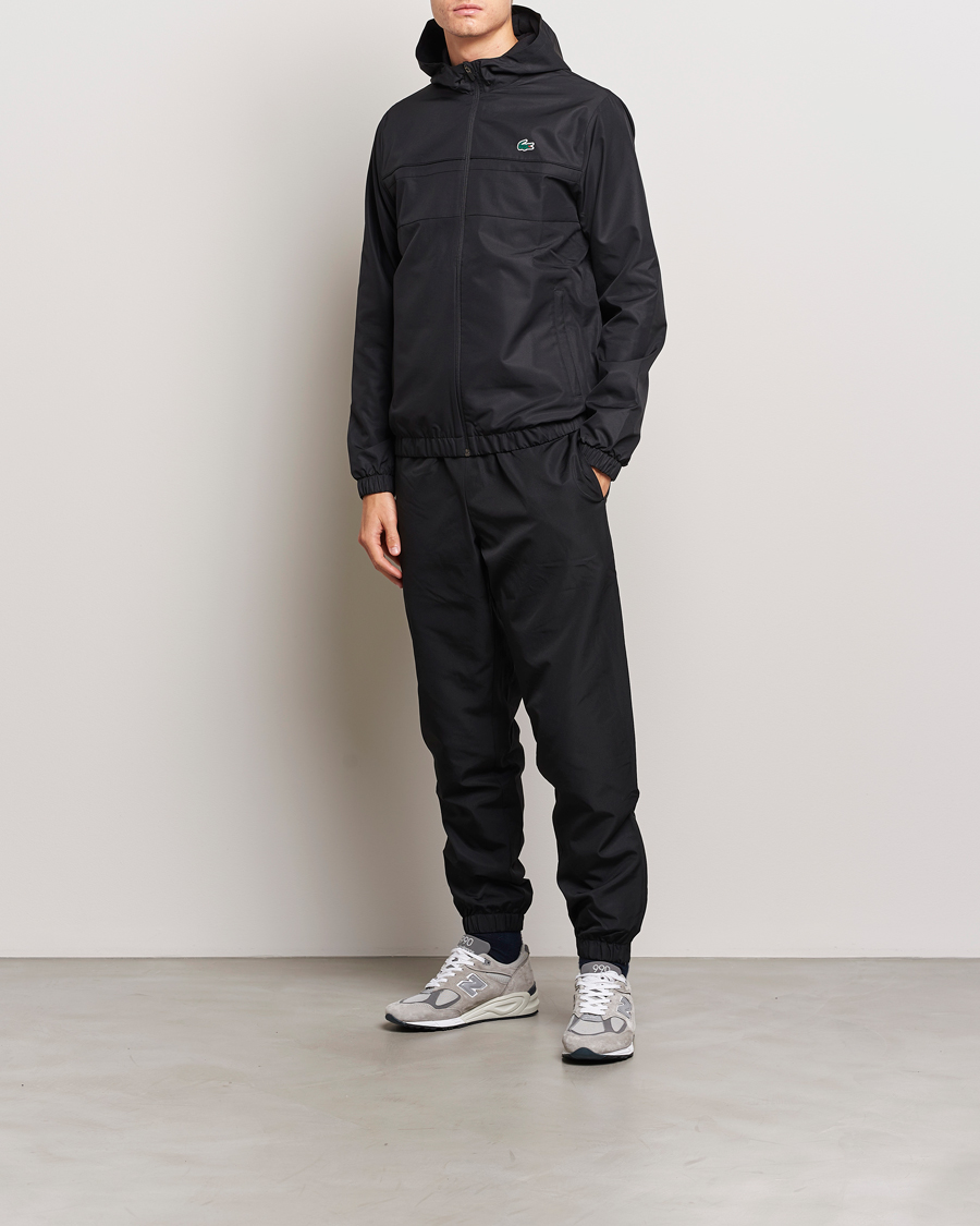 Lacoste Sport Performance Full Zip Hoodie Black at CareOfCarl.com