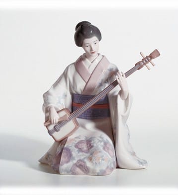 Shamishen Player Lladro - 01008224 - The World Lladro Figurines
