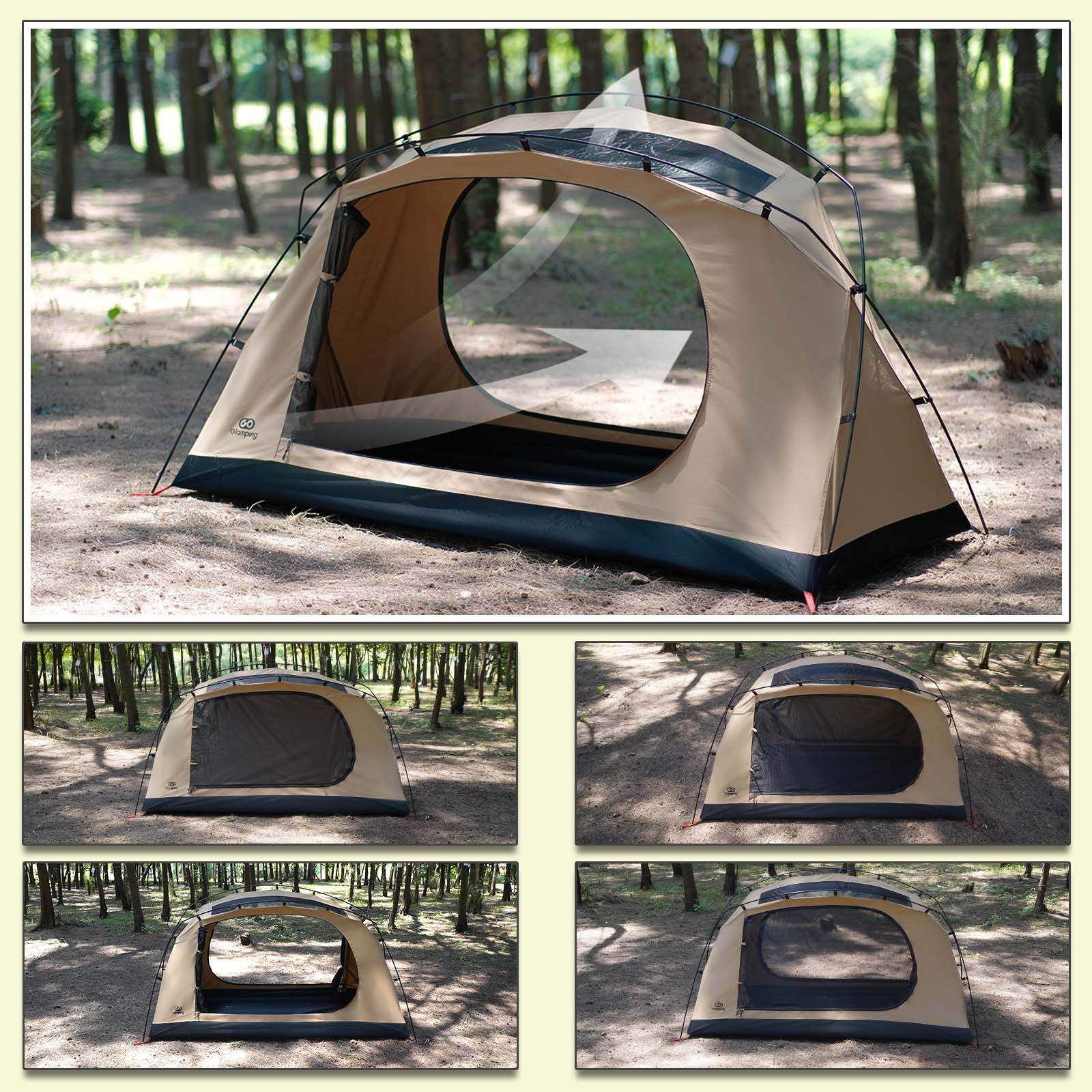GOGlamping SKY EYE 自立式 テント TC & 専用フライシート[テントセット]