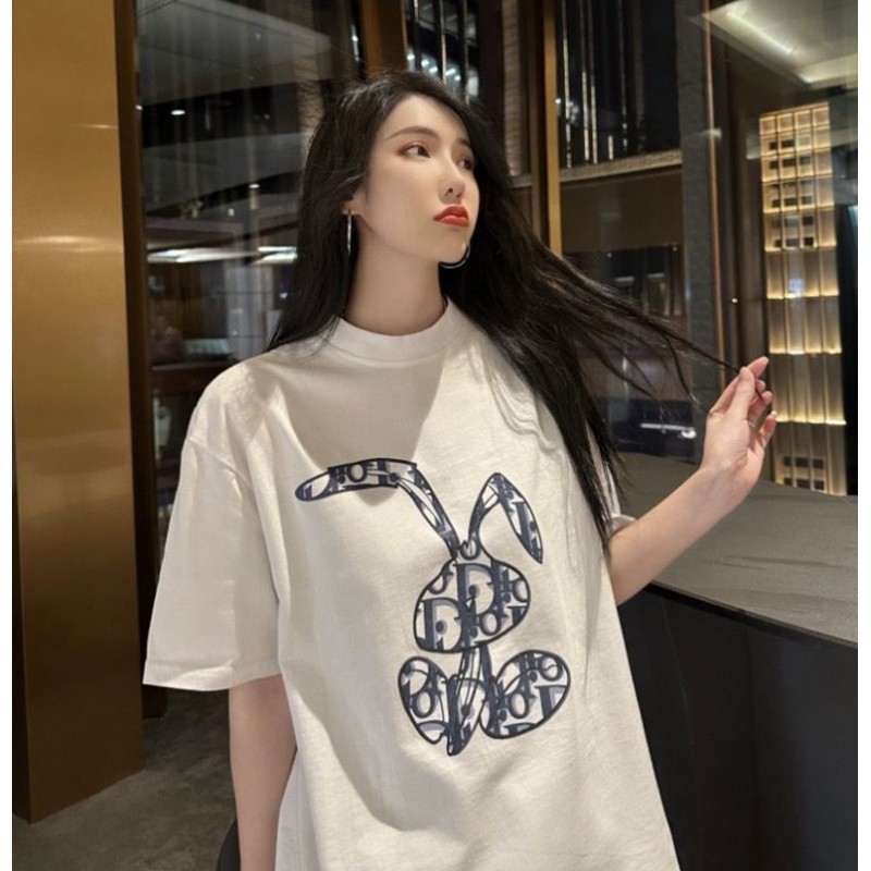 Dior ディオールブランドtシャツ高品質黒白韓国 パチモン 大人 上質