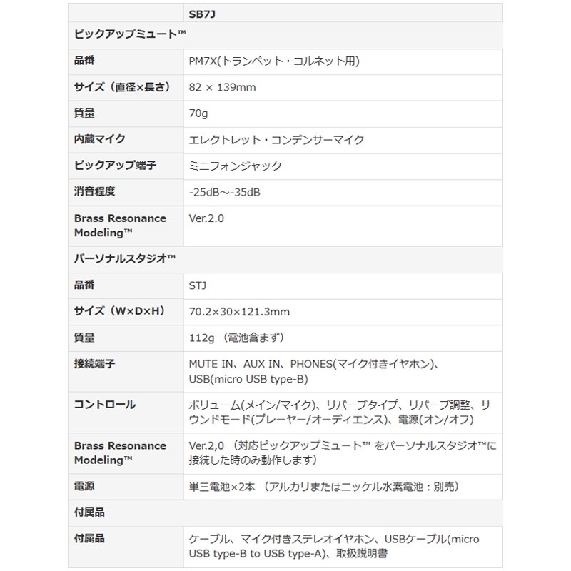 YAMAHA ヤマハ / サイレントブラス SB7J ＜トランペット・コルネット用