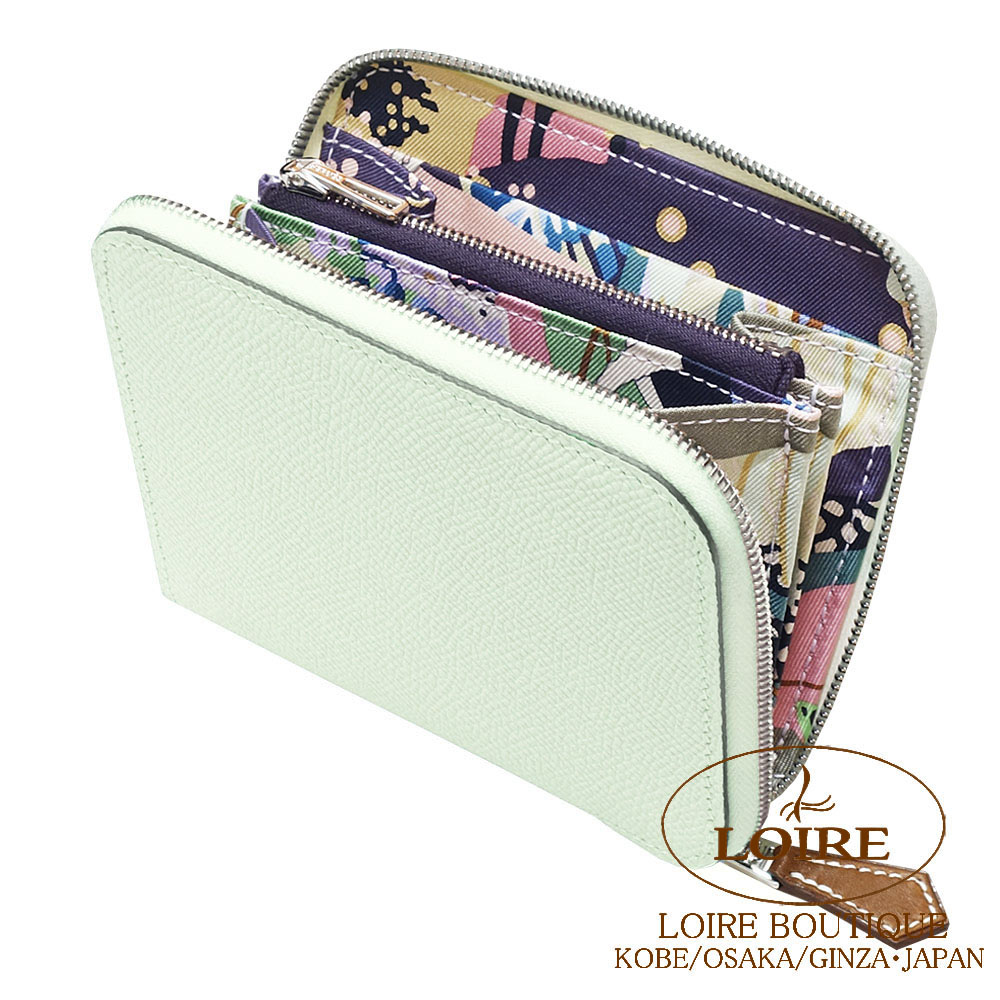 エルメス アザップロング シルクイン ヴォーエプソン　ヴェールフィズ U刻印 エルメス アザップロング シルクイン ブラック ヴォー・エプソン