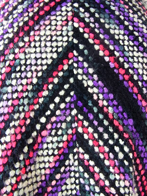 送料無料】フランス買い付け 60年代製 カラフル X ミックスツイード