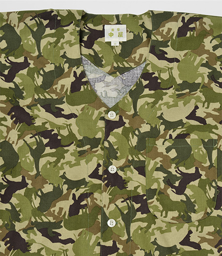 上下組 迷彩動物（カーキ／動物） 浅草中屋-商品詳細：浅草中屋「祭り