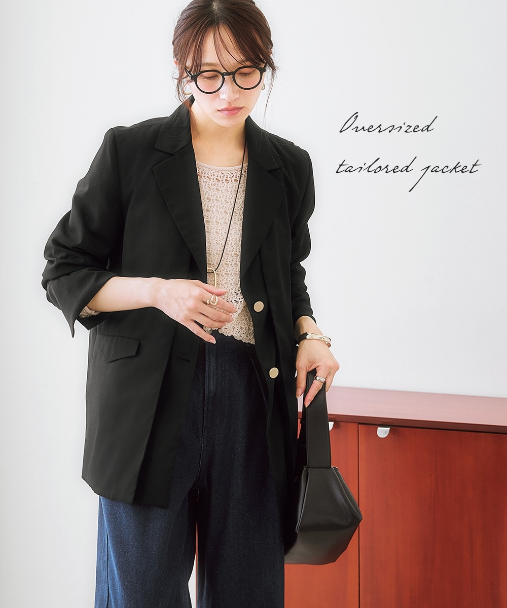 オーバーサイズテーラードジャケット 通販【ニッセン】