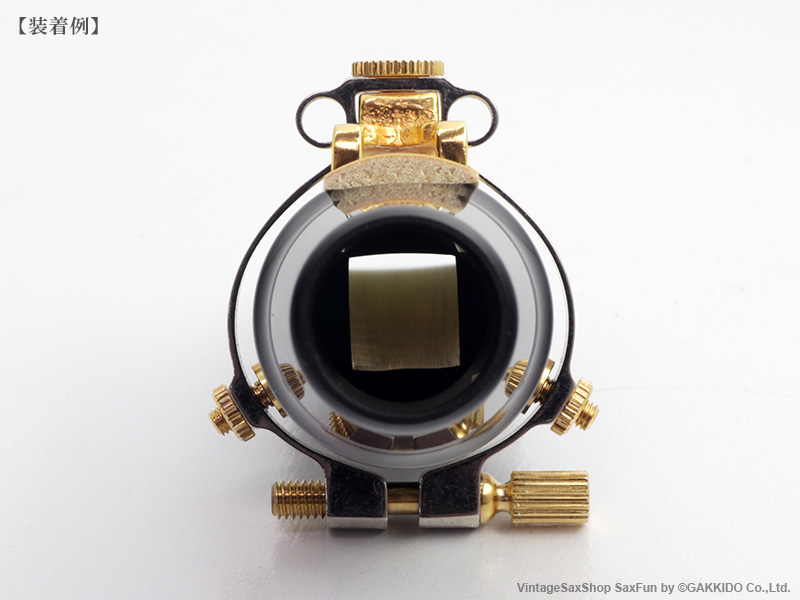 JLV アルトサックス用リガチャー 対応：ラバーマウスピース 【Gold