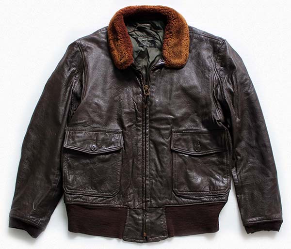 60s 米軍 U.S.NAVY G-1 フライト レザージャケット 44 - Sixpacjoe Web
