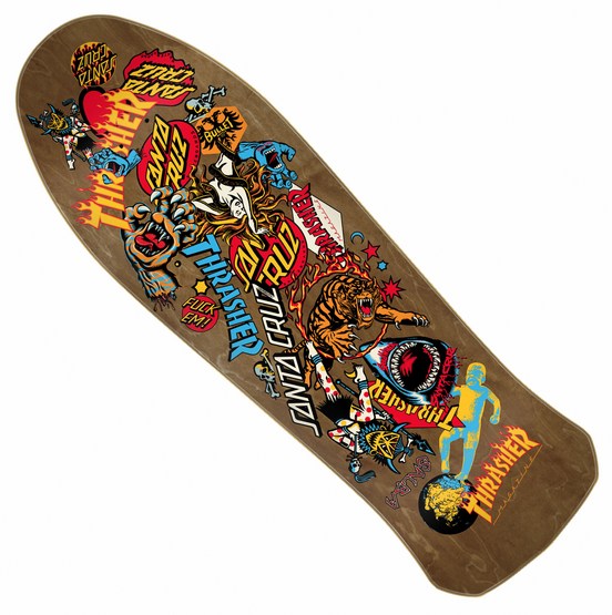 Santa Cruz x Thrasher Salba Oops Deck 10.4 x 32 - $86.95