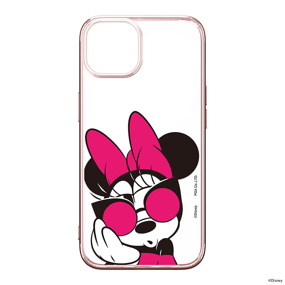 iPhone 14用 メタリックフレーム クリアケース [ミニーマウス]｜株式