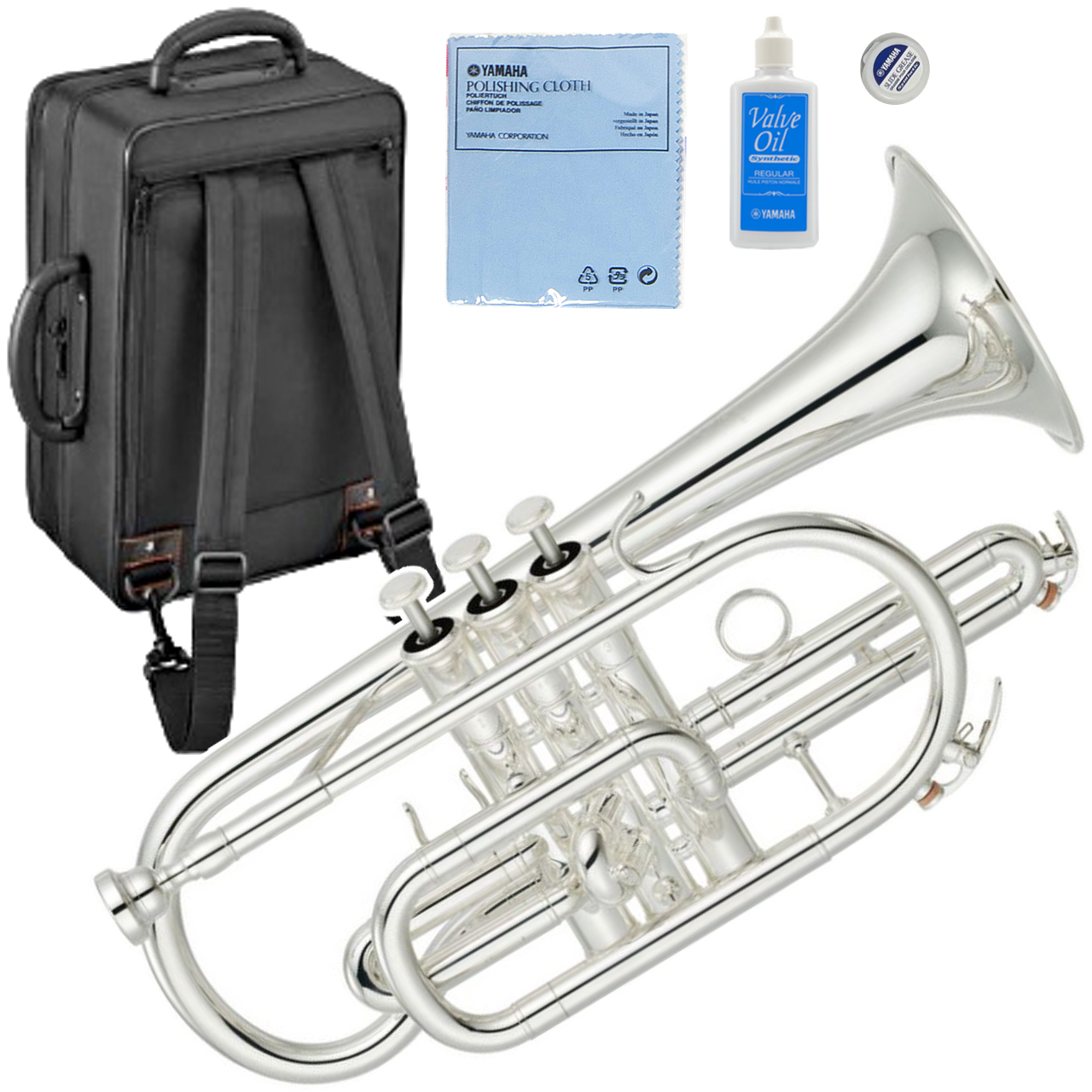 YAMAHA ヤマハ 5年保証サービス対象 YCR-4330GSII コルネット 銀メッキ