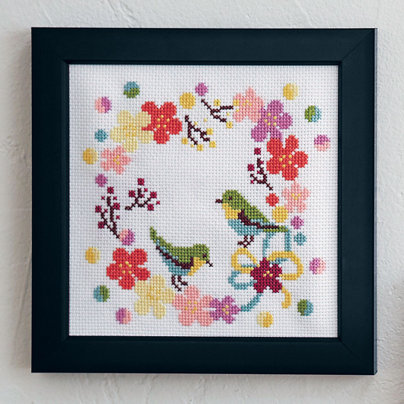 モダンアートなクロスステッチ「菜の花」: キット｜手づくりタウン by