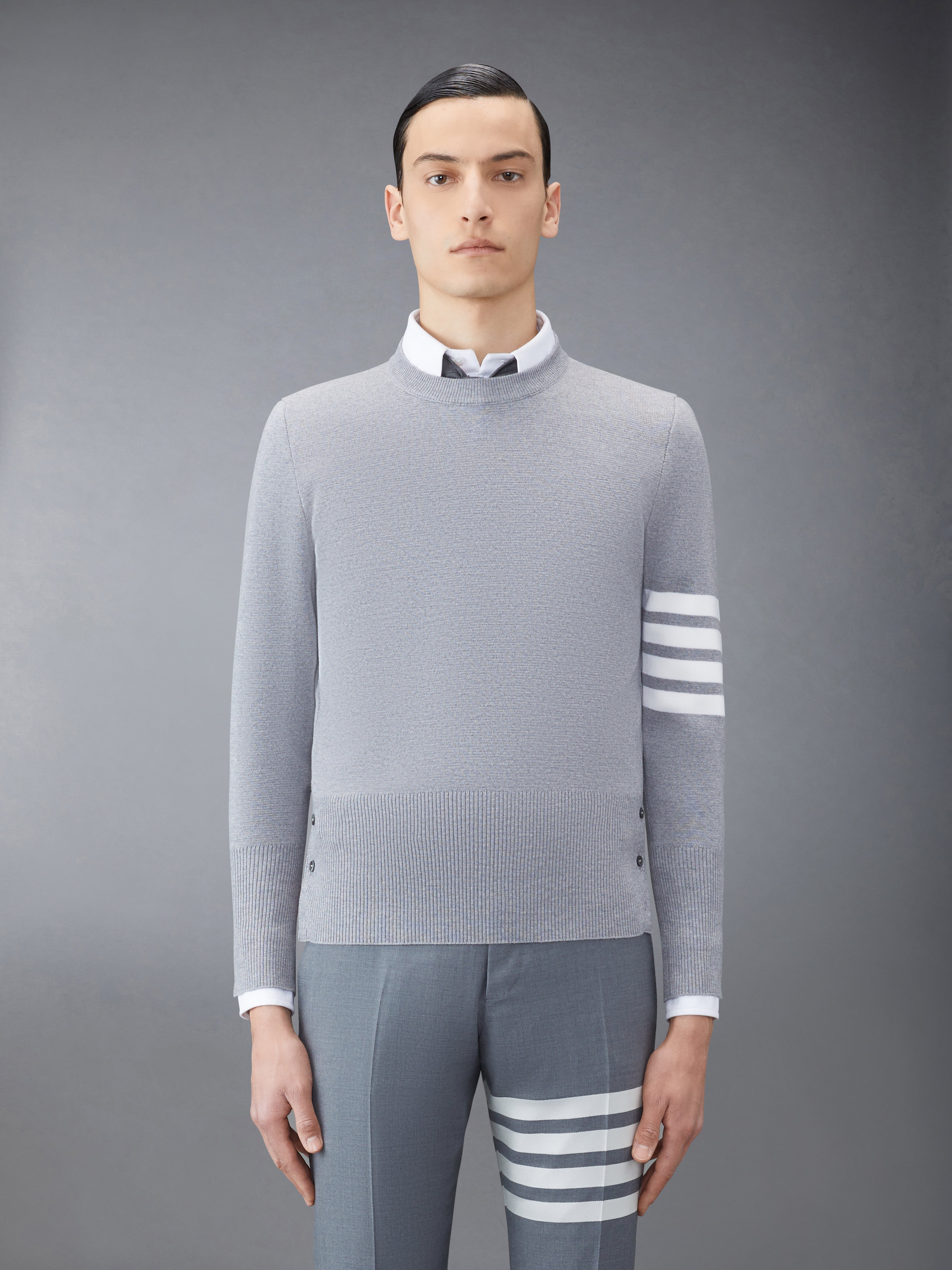 Wool 4 Bar Pullover | Thom Browne
