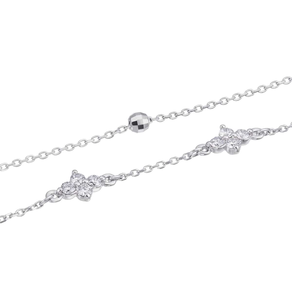 K18ホワイトゴールドダイヤモンドブレスレット(RBL578)|TSUTSUMI