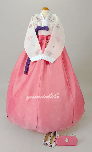 137_チマチョゴリレンタル韓服化繊_バスト85～95cm_身長+靴高さ163