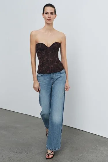 Zara Куртка из 100% натуральной замши - Цвет темно-зеленый - dark