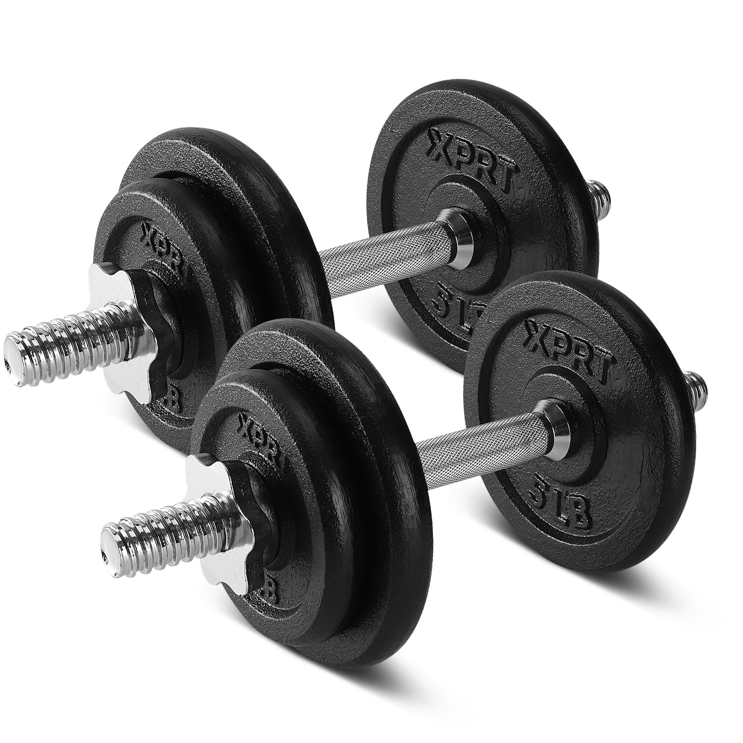 XPRT 40LB Adjustable Dumbbell Set | Compact & Durable Home Gym
