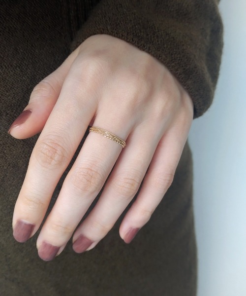 NOIR DE POUPEE（ノワールドプーペ） 指輪 リング K10 カットボール