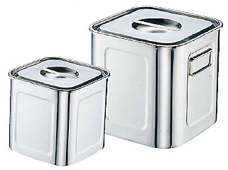 18-8角キッチンポット ステンレス保存容器 通信販売【ジークスドットコム】